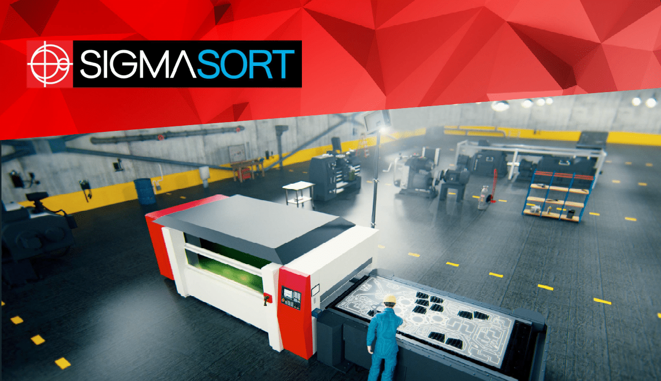 製造DX事例】切断後の仕分けを見える化！SigmaSORT BEAMが現場を変える